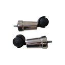 Ver imagem 2 de Kit 2 Pés Rodízios para Cama Box Metalizado 13cm de Altura