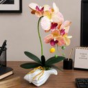 Ver imagem 4 de Arranjo Orquídea Artificial Vaso Decoração Enfeite Casa 40cm