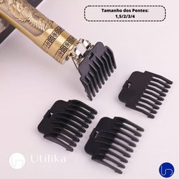 Máquina Dragão Acabamento Cortar Cabelo Barba Pelos Barbear - 5