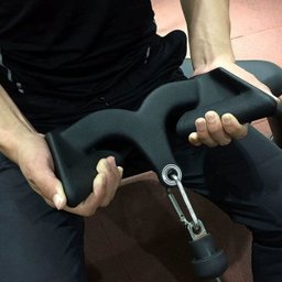 Puxador Anatomico Emborrachado 5 Uni Academia Musculaçao Costas Braço Musculo Remada Treino Biceps T - 7