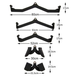 Puxador Anatomico Emborrachado 5 Uni Academia Musculaçao Costas Braço Musculo Remada Treino Biceps T - 3