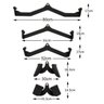 Puxador Anatomico Emborrachado 5 Uni Academia Musculaçao Costas Braço Musculo Remada Treino Biceps T - 3