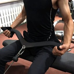 Puxador Anatomico Emborrachado 5 Uni Academia Musculaçao Costas Braço Musculo Remada Treino Biceps T - 4