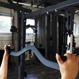 Puxador Anatomico Emborrachado 5 Uni Academia Musculaçao Costas Braço Musculo Remada Treino Biceps T - 10