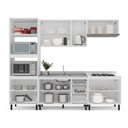 Ver imagem 3 de Cozinha Completa Meena 10 Portas 4 Gavetas 40250055 Branco/azul - Politorno