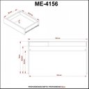 Ver mais imagens de Conjunto Home Office 2 Peças com Mesa para Escritório e Gaveteiro 3 Gavetas 174,4cm Industrial Tecno Mobili Preto