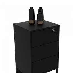 Conjunto Home Office 2 Peças com Mesa para Escritório 1 Gaveta e Gaveteiro 3 Gavetas Tecno Mobili - 12