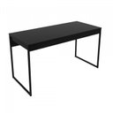 Ver imagem 7 de Conjunto Home Office 2 Peças com Mesa para Escritório e Gaveteiro 3 Gavetas 174,4cm Industrial Tecno Mobili Preto