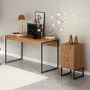 Ver imagem 1 de Escrivaninha Mesa Escritório Industrial com Gaveteiro 3 Gavetas