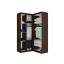 Ver imagem 2 de Guarda Roupa Canto 4 Portas 2 Gavetas Star Poliman Móveis