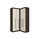 Ver imagem 3 de Guarda Roupa Canto 4 Portas 2 Gavetas Star Poliman Móveis