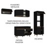 Cozinha Completa Madesa Reims 260008 com Armário e Balcão - Preto - 5