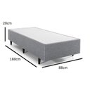 Ver imagem 2 de Base Box Solteiro 88x188x28cm 2404 Meditare