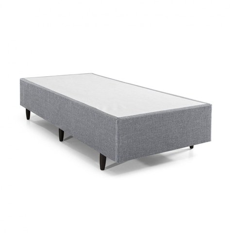 Base Box Solteiro 88x188x28cm 2404 Meditare Cinza Herval