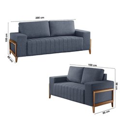 Sofá 2x3 Lugares Verona Meu Sofá Online - 5