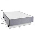 Ver imagem 2 de Base Box Casal Rígida Madeira Eucalipto Meditare 138x188x28cm Cinza Herval