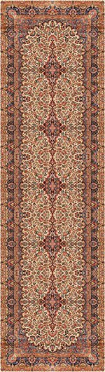 Passadeira Tapete Sala/Quarto Decorativo Carpet Classic Casa Meva Antiderrapante 240x66 cm - 6