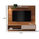 Ver imagem 3 de Estante Home Suspenso Trenton 1.8 Cinamomo Mel/grigio Fosco