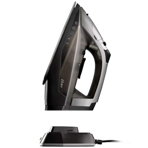 Ferro De Passar Oster 1500W S/Fio Base Cerâmica Cinza 127V