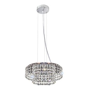 Pendente Milano Cristal RD 30x12,5cm 6 Luzes