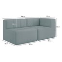 Ver imagem 4 de Sofá Modulado 2 Lugares 154cm Espuma D33 Multimóveis Cr45352 Azul