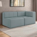 Ver imagem 1 de Sofá Modulado 2 Lugares 154cm Espuma D33 Multimóveis Cr45352 Azul