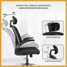 Cadeira de Escritório Ergonômica Giratória B100 com Estofado mesh luvinco com Ajuste Lombar - 8
