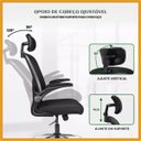 Ver mais imagens de Cadeira de Escritório Ergonômica Giratória B100 com Estofado mesh luvinco com Ajuste Lombar