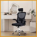 Ver imagem 2 de Cadeira de Escritório Ergonômica Giratória B100 com Estofado mesh luvinco com Ajuste Lombar