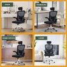 Cadeira de Escritório Ergonômica Giratória B100 com Estofado mesh luvinco com Ajuste Lombar - 10