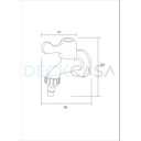 Ver imagem 5 de Torneira para Tanque Jardim Maquina Uso Geral Preto Fosco Black Matte com Bico Para Mangueira Metal 