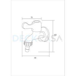 Torneira para Tanque Jardim Maquina Uso Geral Preto Fosco Black Matte com Bico Para Mangueira Metal  - 5