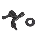 Ver imagem 3 de Torneira para Tanque Jardim Maquina Uso Geral Preto Fosco Black Matte com Bico Para Mangueira Metal 