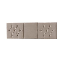 Painel Cama Dobrável Box Mustang Completo 140/160/195cm X 60cm Suede Bege - 1