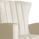 Ver imagem 4 de Poltrona Balanço C/ Puff Melinda Veludo Bege - Lm Decor