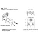 Ver imagem 4 de 1122 D - Roldana dupla tipo carrinho para vidro temperado blindex Fosco