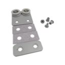 Ver imagem 3 de 1122 D - Roldana dupla tipo carrinho para vidro temperado blindex Fosco