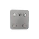 Ver imagem 2 de 1122 D - Roldana dupla tipo carrinho para vidro temperado blindex Fosco