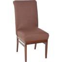 Ver imagem 1 de Kit 2 Capa de Cadeira Malha Gel Ajustável Tabaco