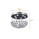 Ver imagem 4 de Plafon Bivolt 43x36cm Napoli Cristal Bronzearte