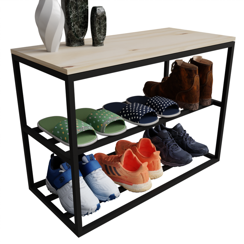 Sapateira de Ferro com Reforço e Praticidade 30x70cm