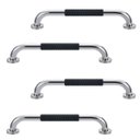 Ver imagem 1 de Barra de Apoio 30cm Inox Suporte Antiderrapante Kit 4 Unidades Banheiro Box Idoso Criança Gestante C