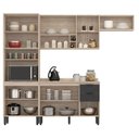 Ver imagem 3 de Cozinha Modulada Firenze Fi0006 Avena Grafito - Demóbile