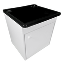 Ver imagem 1 de Tanque de Lavar Roupa 26l Suspenso com Gabinete 46cm Montado Tanque: Preto