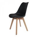 Ver imagem 2 de Conjunto com 4 Cadeiras para Sala de Jantar Saarinen PP Preto