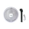 Mini Ventilador Led Portátil Usb Recarregável Branco Luatek - 4