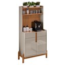Ver imagem 1 de Aparador Café 2 Portas e 2 Gavetas Durbin Off White Cedro