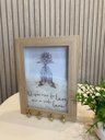 Ver imagem 1 de Quadro Porta-Chave Sal Grosso Proteção Flor de Lótus 15x20 Frase Cozinha