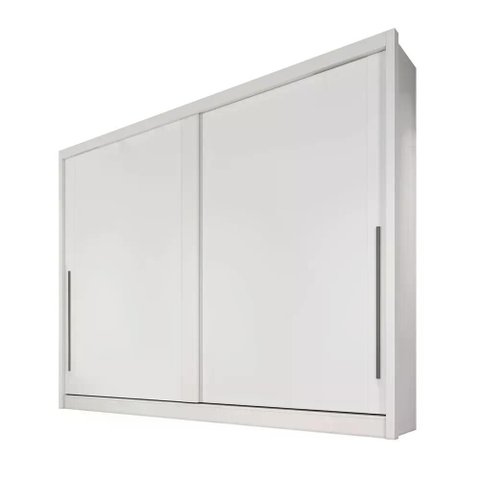 Guarda Roupa Geom 2 Portas 8 Gavetas Cor:branco