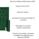 Ver imagem 3 de Kit Cabeceira e Calçadeira Baú Emma Veludo King 195 Cm